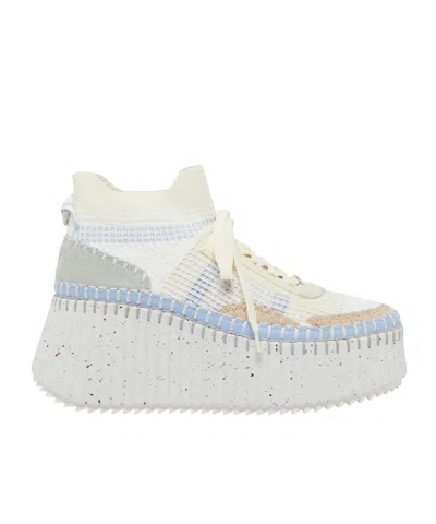 Chloé Laced Sneakers In Blau