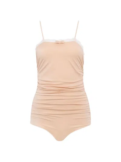 CHLOÉ LACE-TRIM BODYSUIT