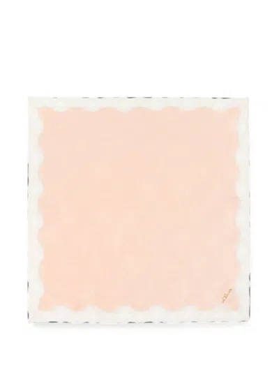 Chloé Lace-trim Scalloped Bandana In Multi