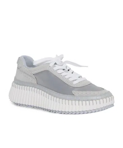 Chloé Lace-up Sneakers In Gray