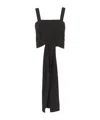 Chloé Crop Top With Ties In Black