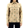 CHLOÉ CHLOE LADIES BEIGE EMBROIDERED SHIRT JACKET