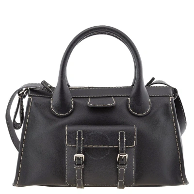 Chloé Chloe Ladies Black Medium Edith Top Handle Bag
