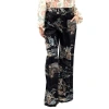 CHLOÉ CHLOE LADIES BLACK PATTERNED WIDE-LEG TROUSERS