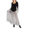 Chloé Pleated Silk-wool Knit Tunic Dress In Black