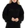 Chloé Lower Impact Wool Pointelle Knit Sweater In Black