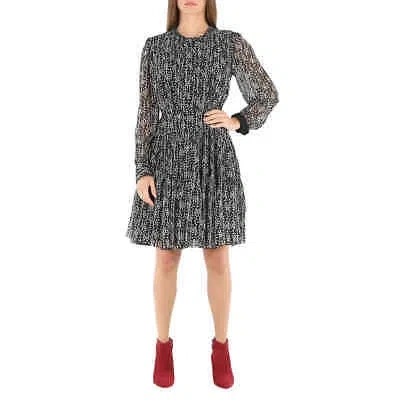 Pre-owned Chloé Chloe Ladies Black Tiered Dress With Print