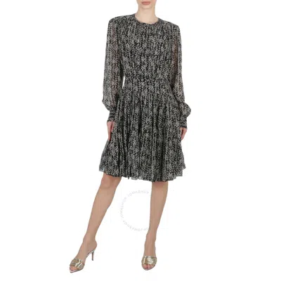 Chloé Chloe Ladies Black Tiered Dress With Print