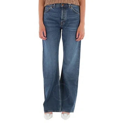 Chloé Chloe Ladies Denim Flare Pinatubo Flared Jeans In Blue