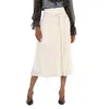 Chloé Chloe Ladies Eden Pleated Mid-length Skirt In White