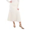 Chloé Chloe Ladies Eden White A-line Boucle Midi Skirt In White