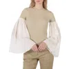 CHLOÉ CHLOE LADIES ICONIC MILK RIBBED WOOL SWEATER