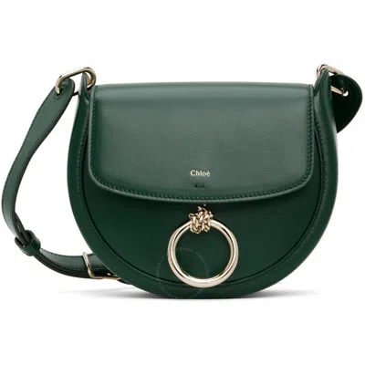 Chloé Chloe Ladies Marble Green Arlene Leather Crossbody Bag