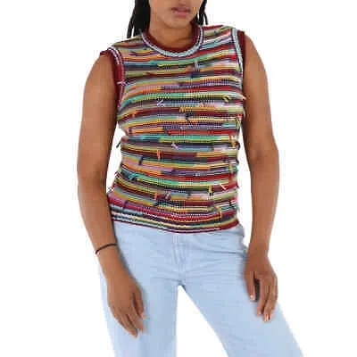Pre-owned Chloé Chloe Ladies Multicolor Sleeveless Jumper