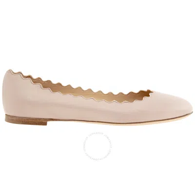 CHLOÉ CHLOE LADIES SCALLOPED BALLET FLATS IN PINK