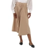 Chloé Chloe Ladies Soft Tan Cropped Sarouel Pants In Soft Tan