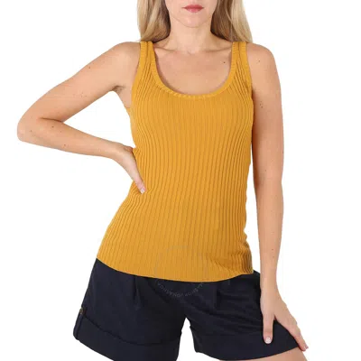 Chloé Chloe Ladies Sunlight Yellow Fitted Tank Top