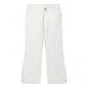 Chloé Chloe Ladies White Fuego Cropped Bootcut Jeans In White