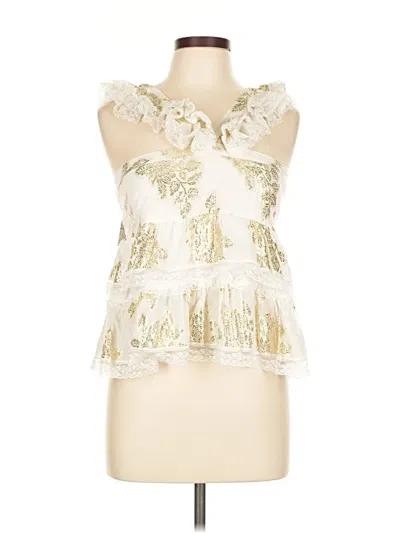 Chloe Laetitia Sleeveless Blouse In Gold