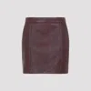 Chloé High Waist Textured Mini Skirt In Red