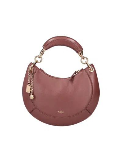 Chloé Lamb Leather Shoulder Bag In Brown