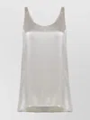 Chloé Laminated Silk Tank Top