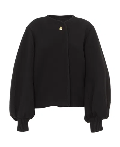 Chloé Lantern Sleeve Wool Jacket In Black
