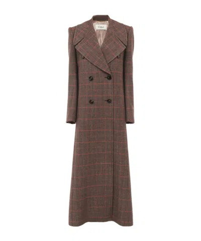 CHLOÉ LAPEL LONG SLEEVE COAT