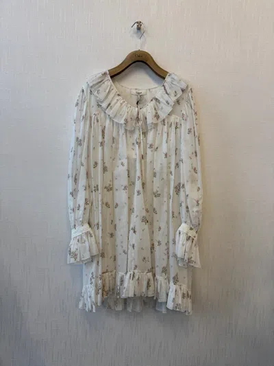 CHLOÉ LAPEL LONG SLEEVE DRESS