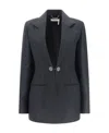 Chloé Lapel Suit Coat In Black