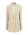 Chloé Lapel Suit Jacket In Nude