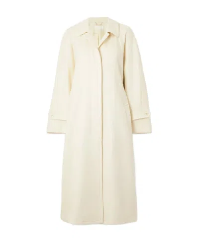 Chloé Lapel Windbreaker In White