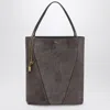 Chloé Spacious Tote Bag Featuring Chain Detail In Gray