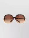 Chloé Large Frame Sunglasses Featuring Gradient Lenses In Multi