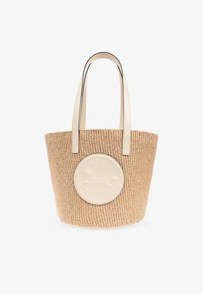 Chloé Large Horse Medal Woven Shoulder Bag