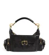 Chloé Chloè Shiny Leather Camera Bag In Black