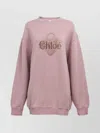 Chloé Oversized Relaxed Sweatshirt In Orange