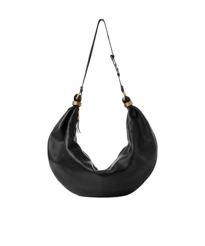 Chloé Large Logo Stray Bag In Black