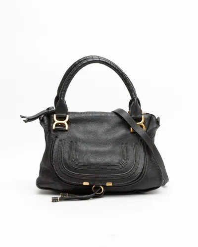 Chloé Large Marcie Bag In Black