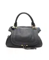 Chloé Large Marcie Shoulder Bag In Black