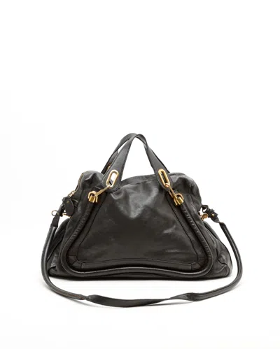 Chloé Large Paraty Bag In Black