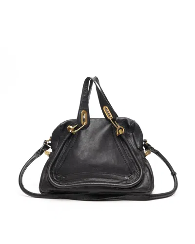 Chloé Large Paraty Bag In Black
