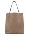 Chloé Large Spin Chain-embellished Tote Bag In Brown