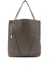 Chloé Large Spin Tote Bag In Grey