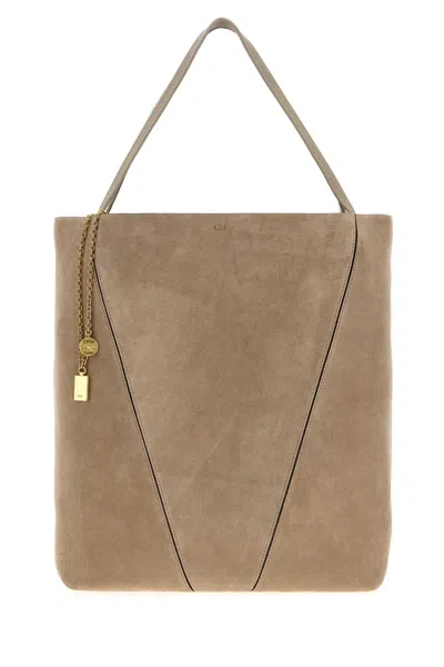 Chloé Large Tote Bag With Spin Chain Embellishment