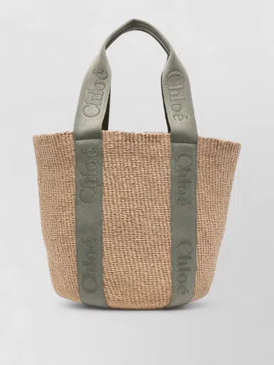 Chloé Large Tote Bag Woven Basket Base