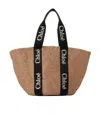 Chloé Large Woody Basket Bag In Brown
