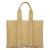 Chloé Large Woody Tote Bag In Beige