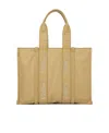 Chloé Large Woody Tote Bag In Nude