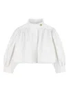 Chloé Laser-cut Cotton Jacket In White